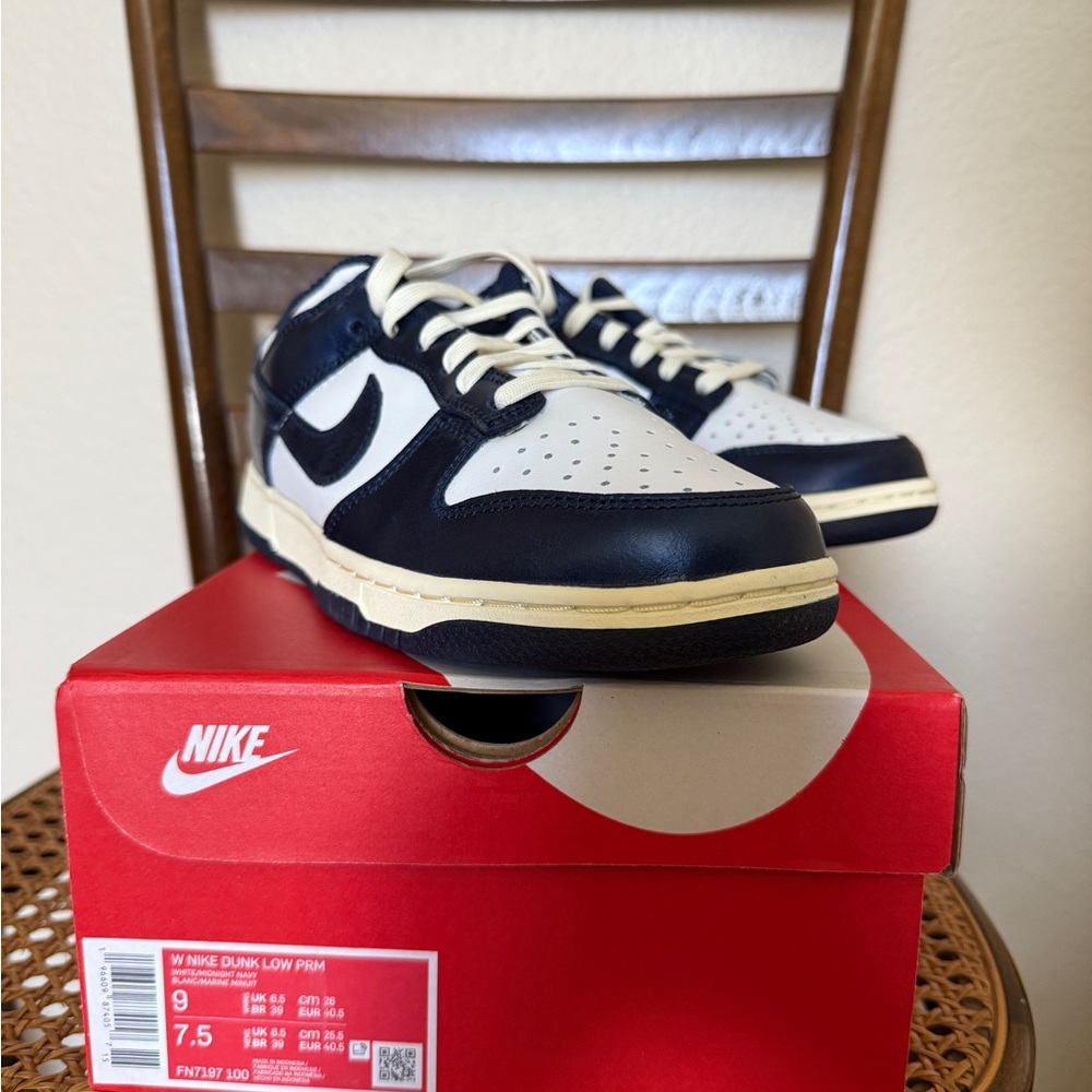 Nike Dunk Low Sneakers - Blue and White